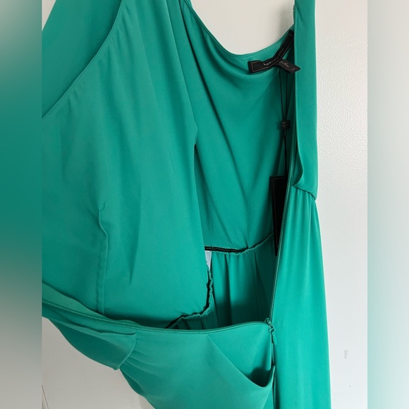 BCBG MaxAzria One Shoulder Wide Leg Jumpsuit - Picture 8 of 11